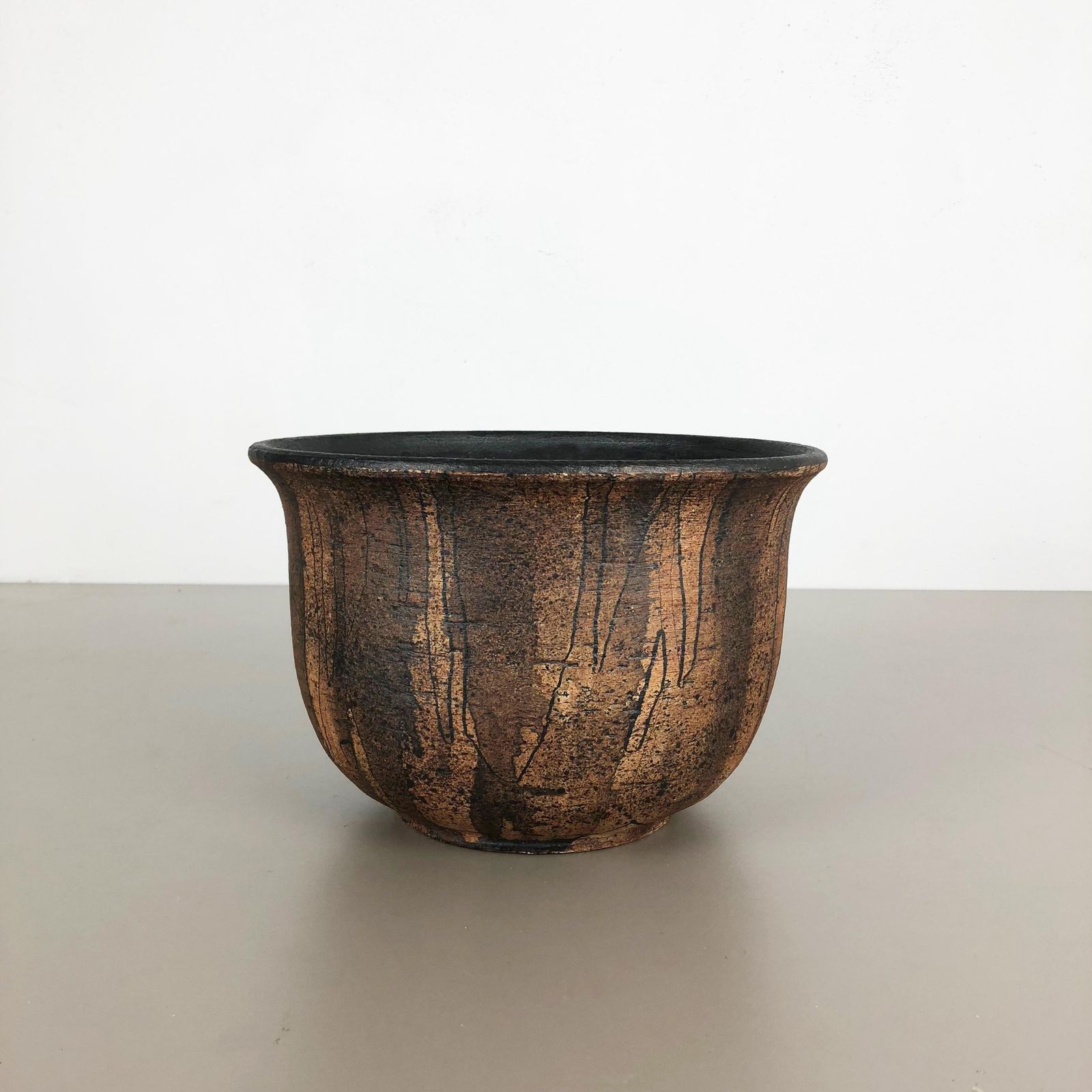 Extra Large Planter Pot Ceramic Studio Pottery Vase By Gerhard Liebenthron, 1986 photo furniture