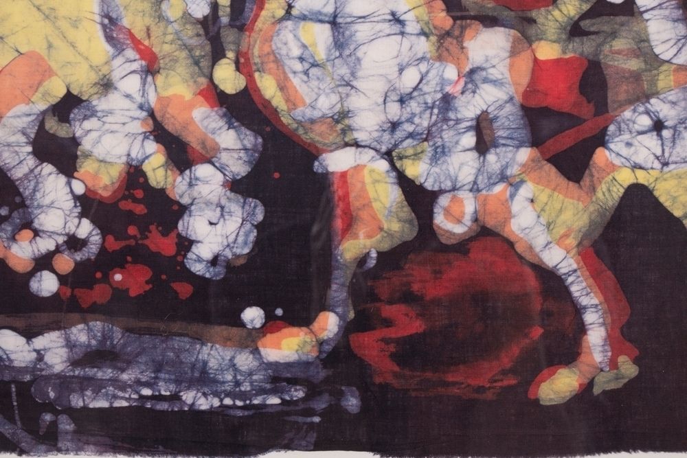 Cotton Batik Artwork C.1970, 1970s photo 750.0