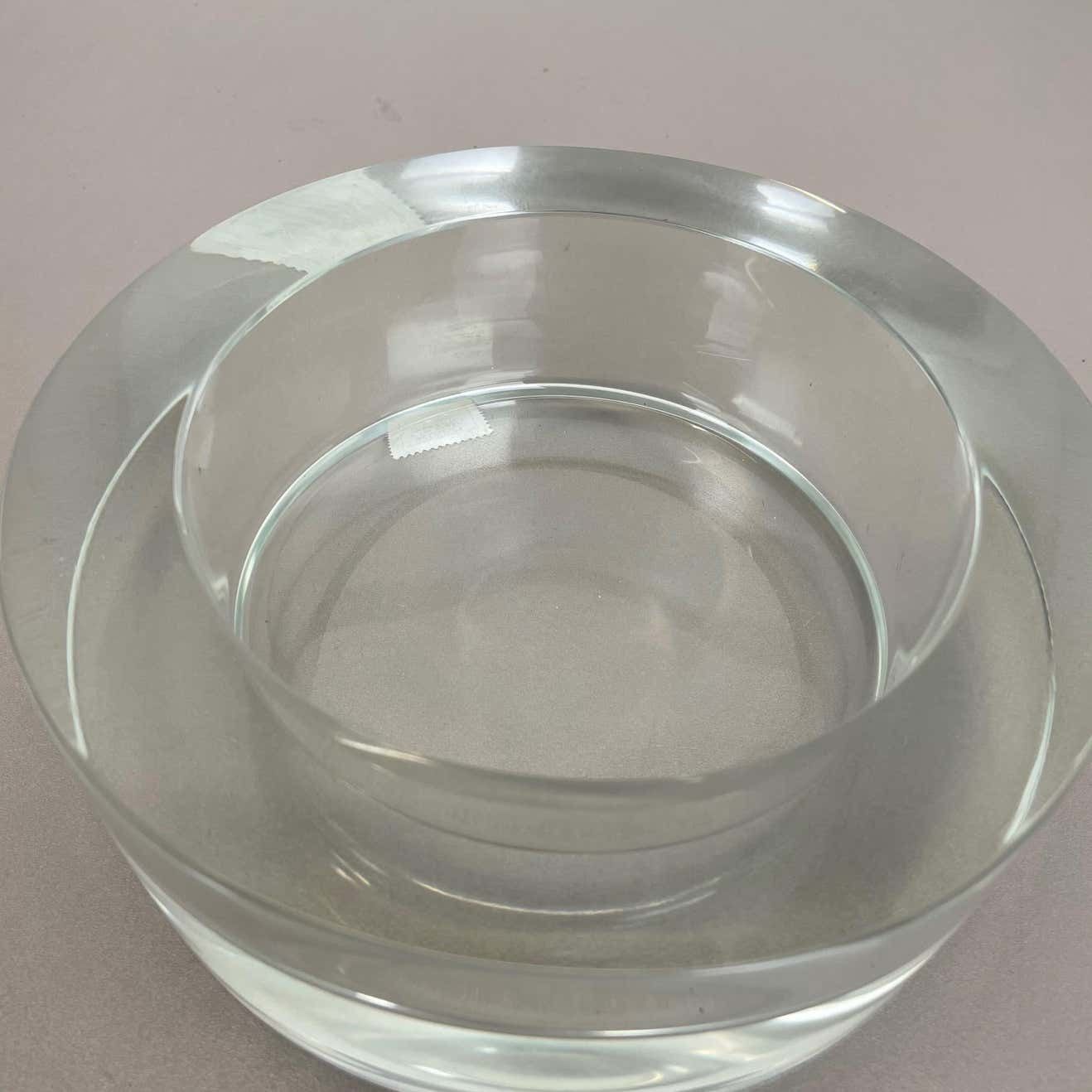 New Old Stock 3,1kg Lucid Bowl Murano Glass Seguso Vetri D'arte, Italy, 1970 No2 photo buy