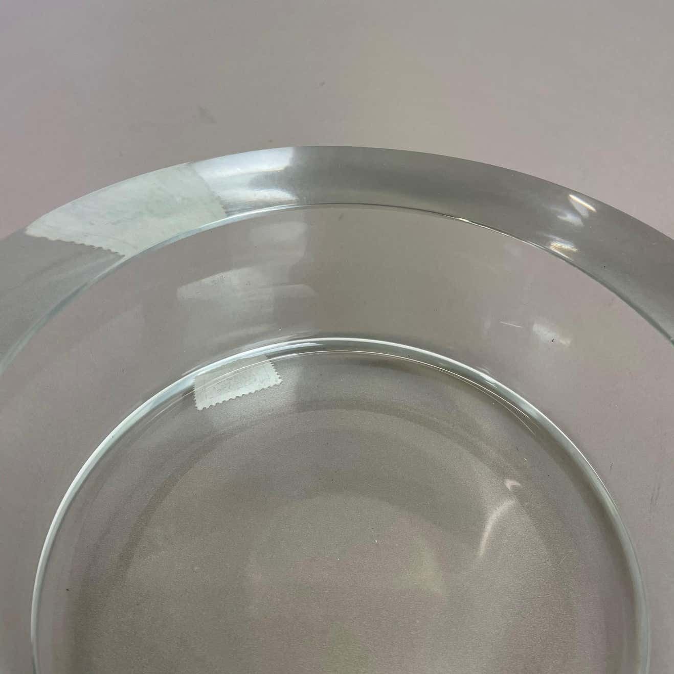 2141.0 New Old Stock 3,1kg Lucid Bowl Murano Glass Seguso Vetri D'arte, Italy, 1970 No2 photo