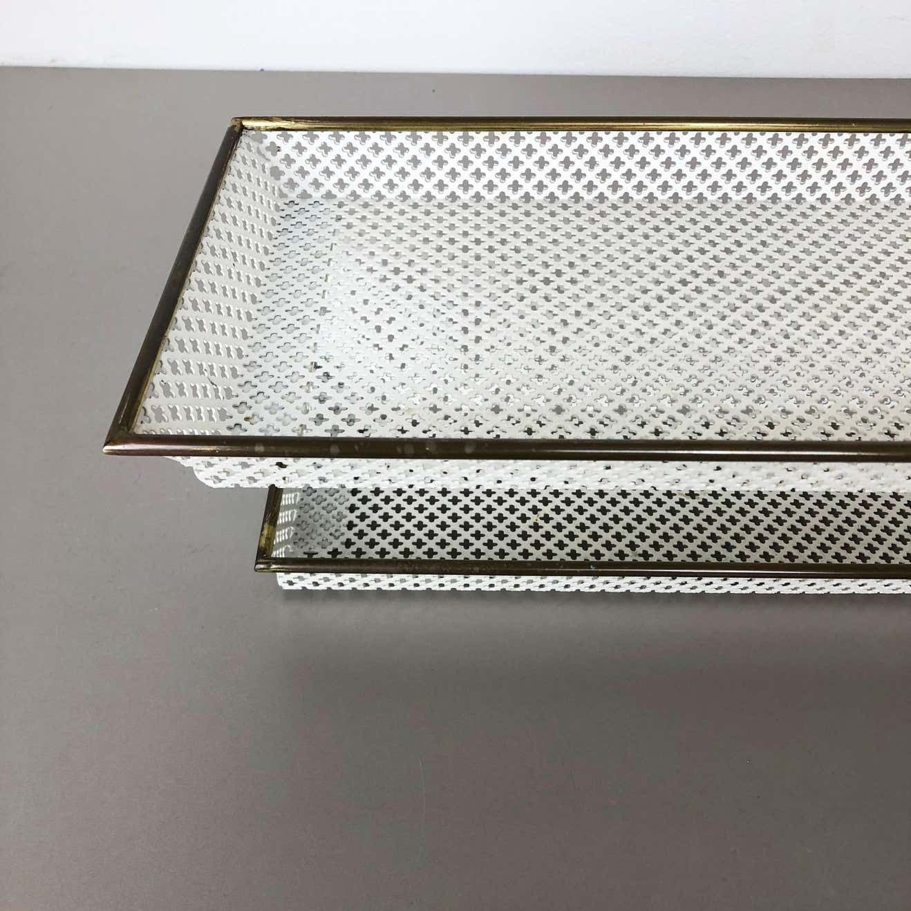 photo furniture 1960s French Matégot Style Brass Wall Board "Rigituelle", Mid Century Modern