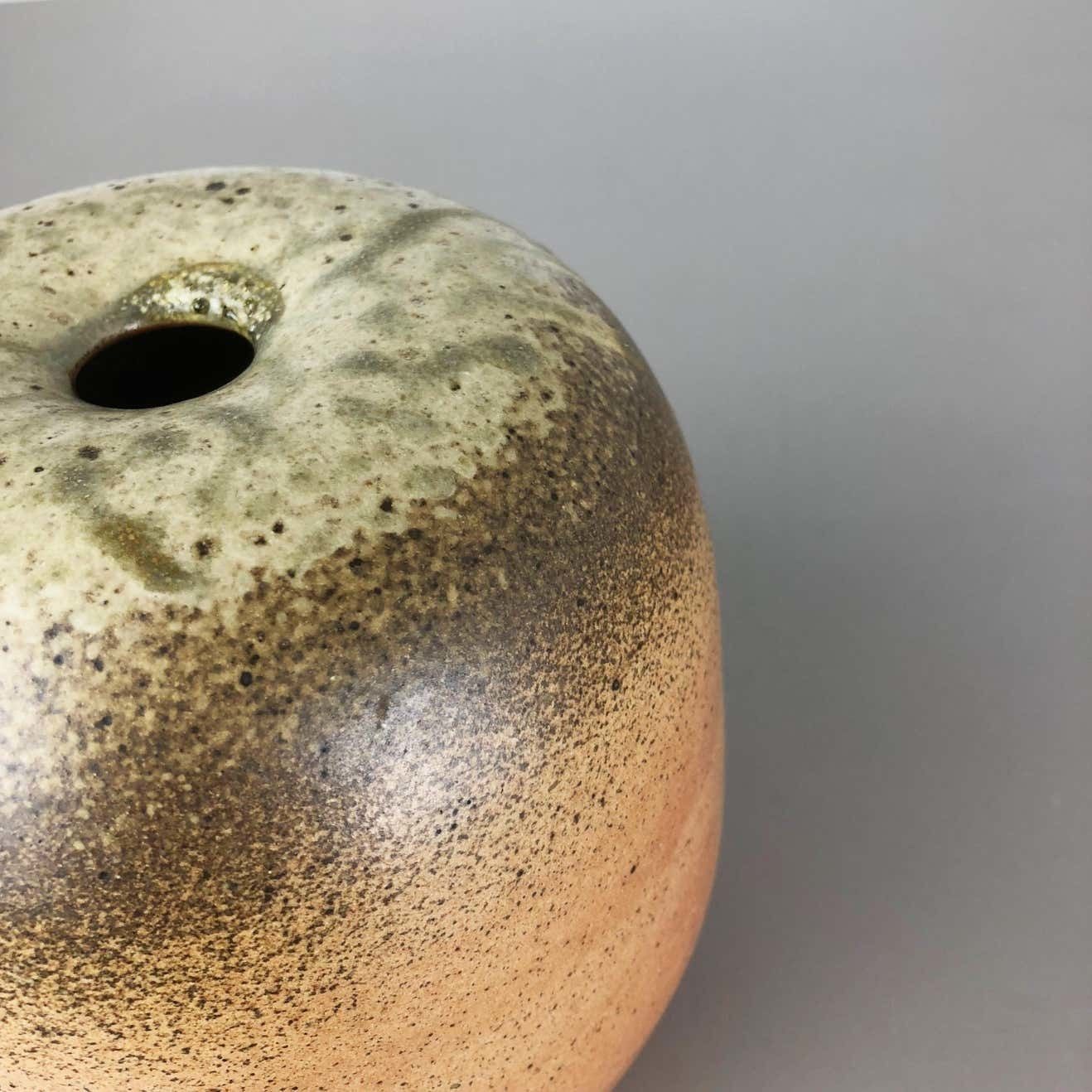 Home Decor Abstract Ceramic Studio Pottery Vase Object Horst Kerstan, Kandern Germany 1980s photo
