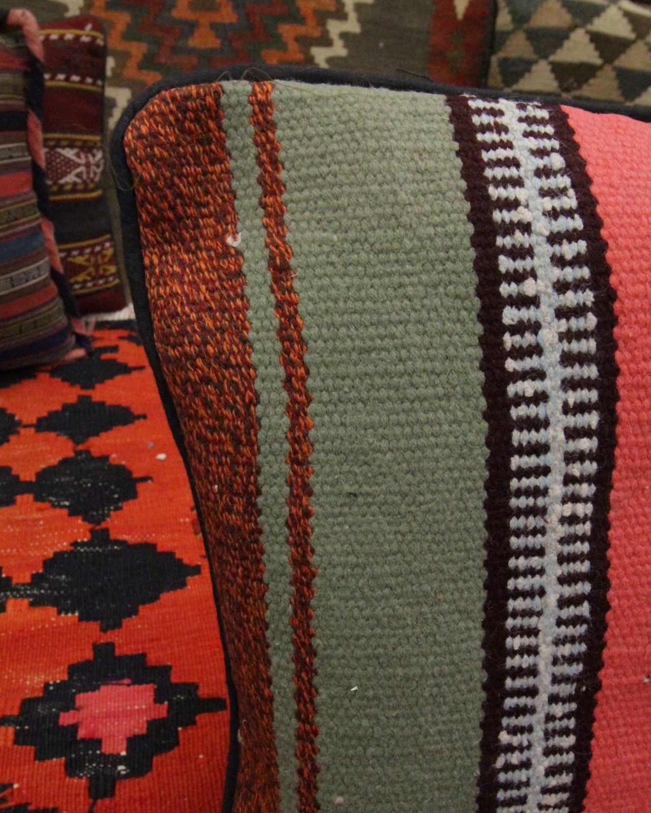 Handmade Wool Kilim Cushion Cover Traditional Scatter Pillow  42x42cm photo 50.0