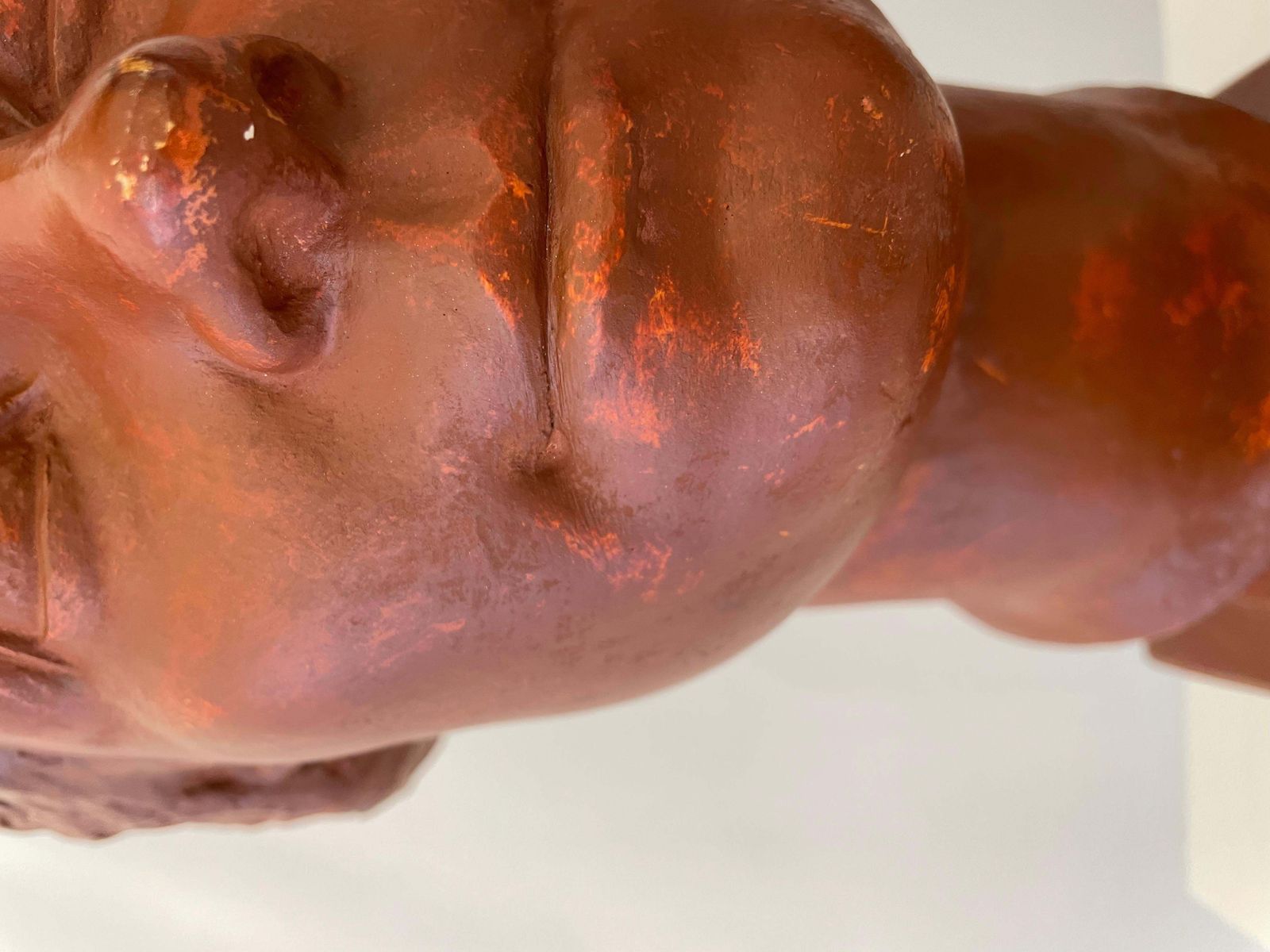 photo vinterior Original Plaster Bust Of A Woman With Short Hair By Claudius Linossier, 1927