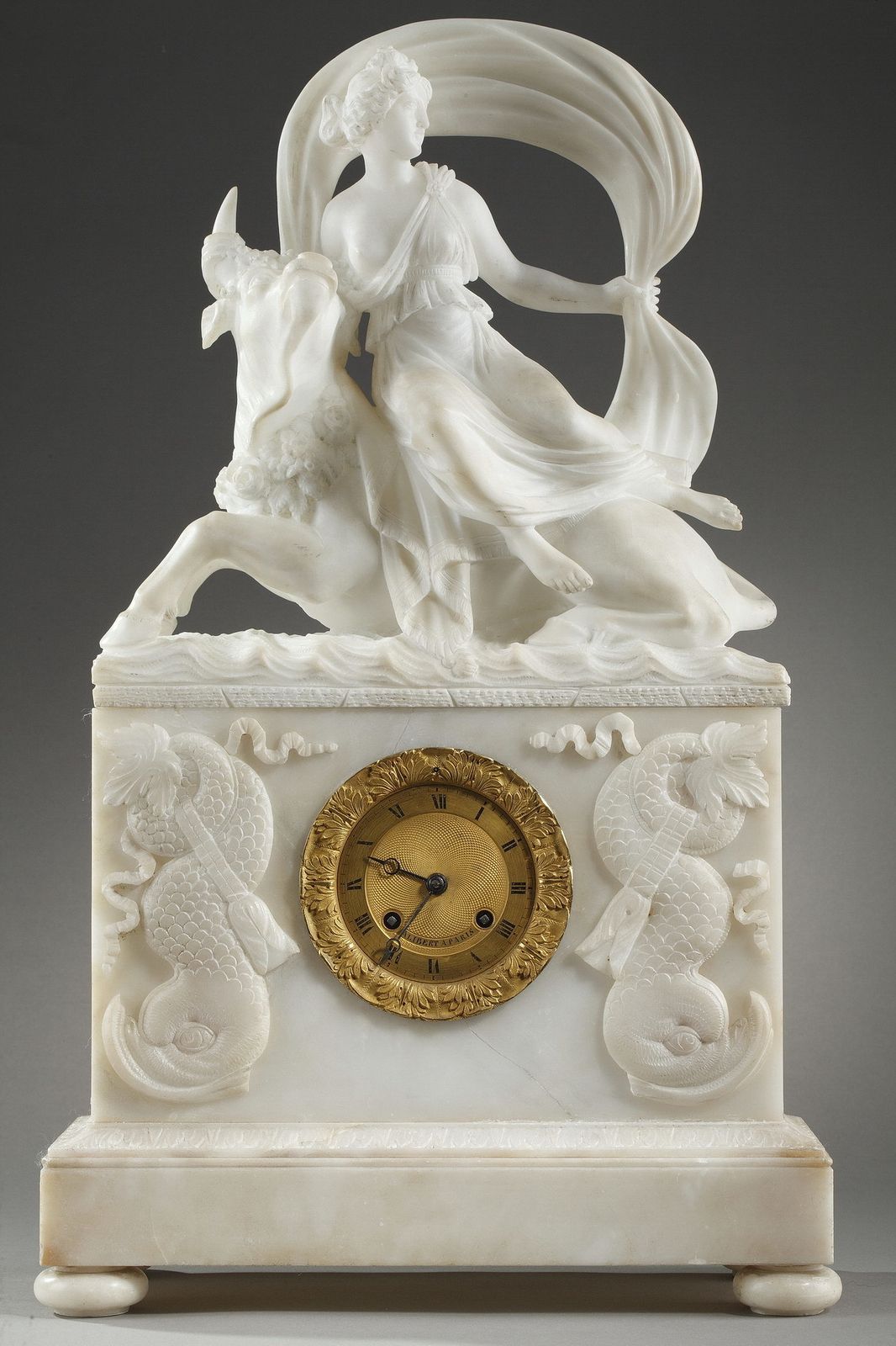 Alabaster Clock The Abduction Of Europa