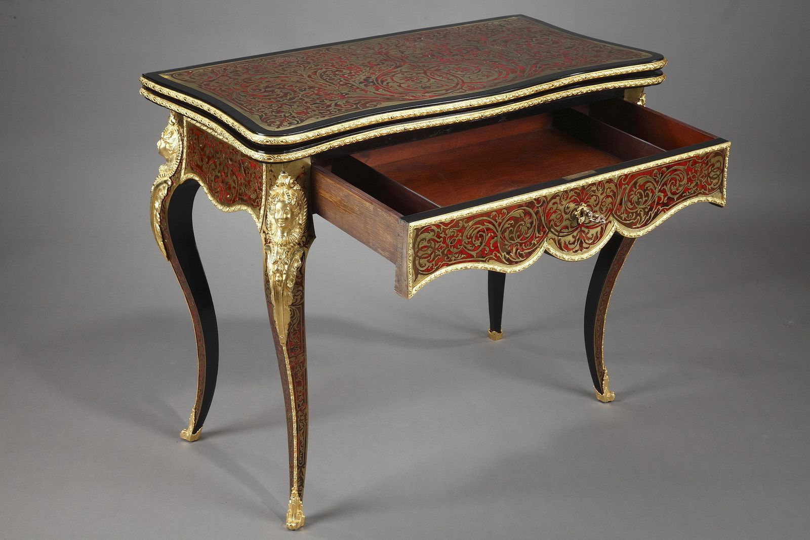 photo for sale Console en speltafel in Boulle-marketerij
