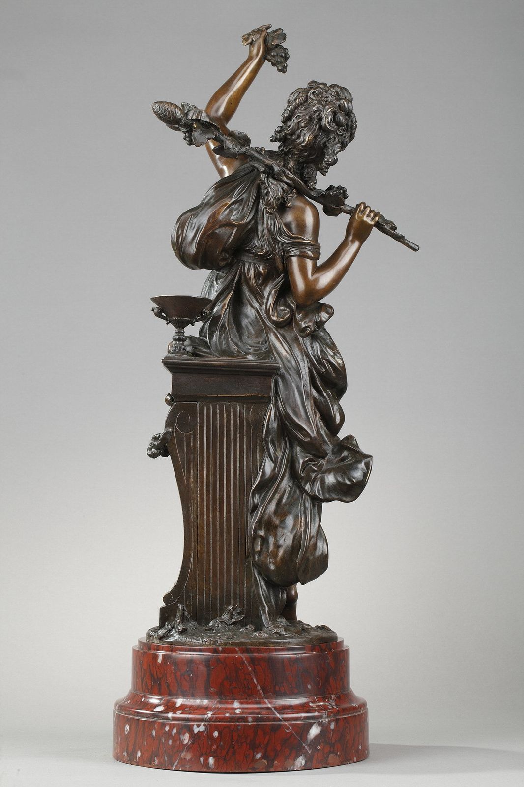 Bronze Sculpture, "Allegory Of The Vine", Signed Hippolyte Moreau (1832 1927) photo 4048.0