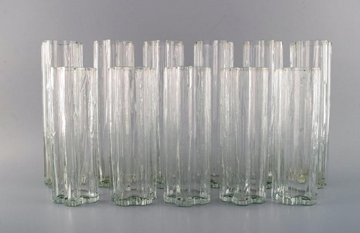 Stölzle Oberglas, Austria, 11 Vienna Vases In Clear Art Glass, 1980s photo furniture