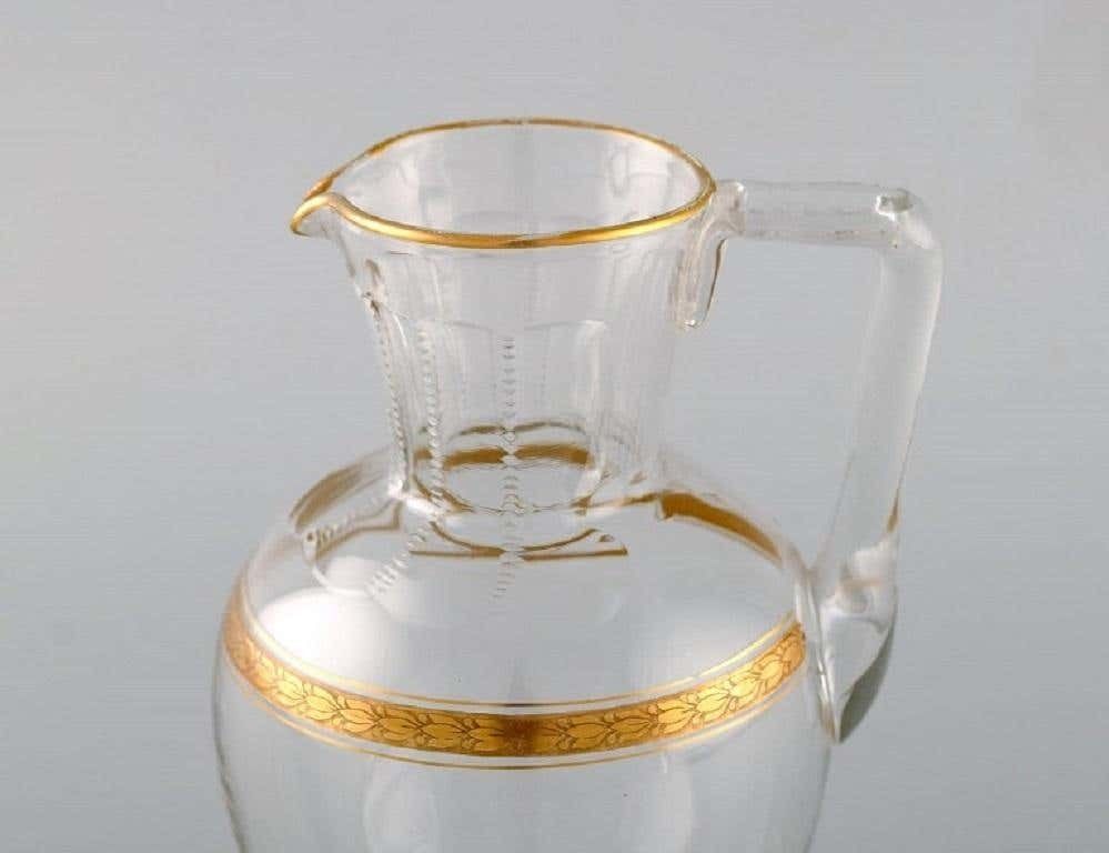 Baccarat, France, Art Deco Jug In Crystal Glass photo furniture