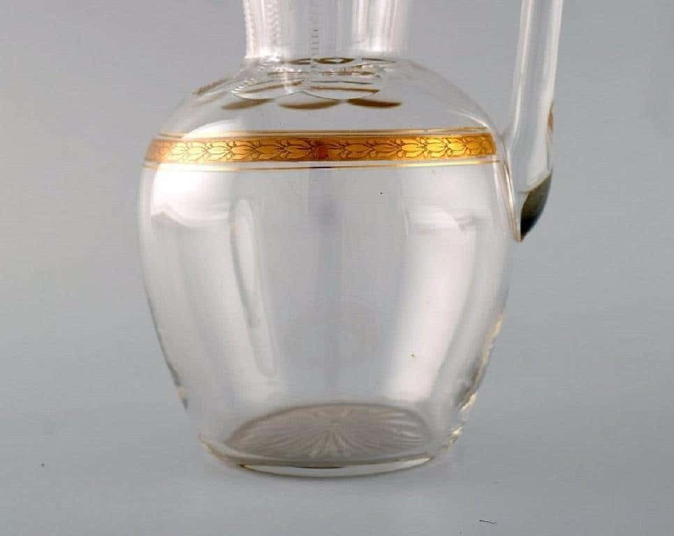 Baccarat, France, Art Deco Jug In Crystal Glass photo for sale