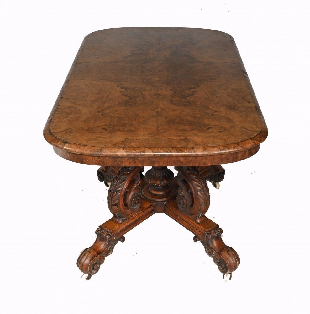 Victorian Sofa Table Walnut Antique 1860 photo buy