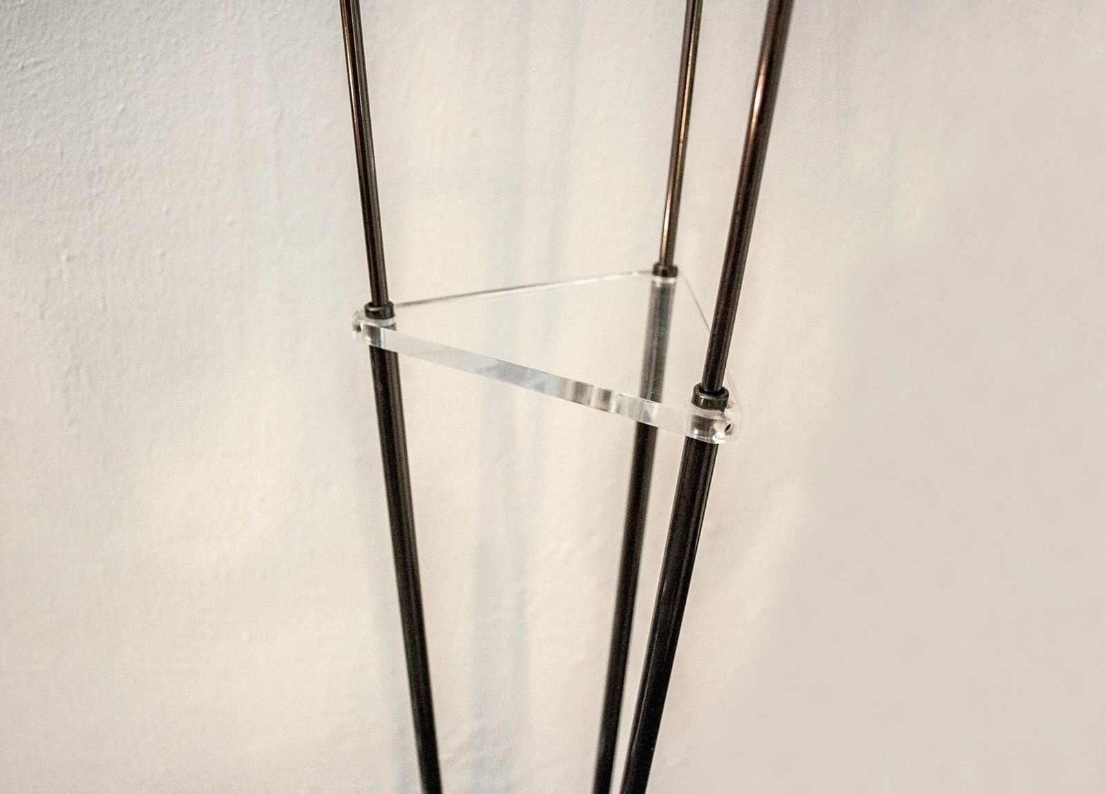 Drielamps Vloerlamp Van Metaal, Italië, Jaren 1980 photo Verlichting