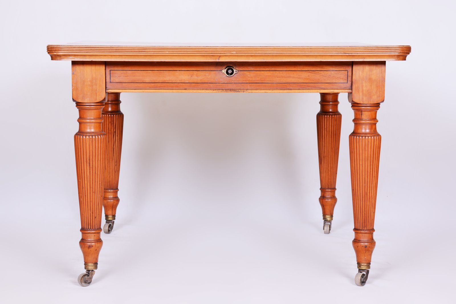 19th Century Original British Dining Room Set With 12 Chairs, Satin Wood photo buy