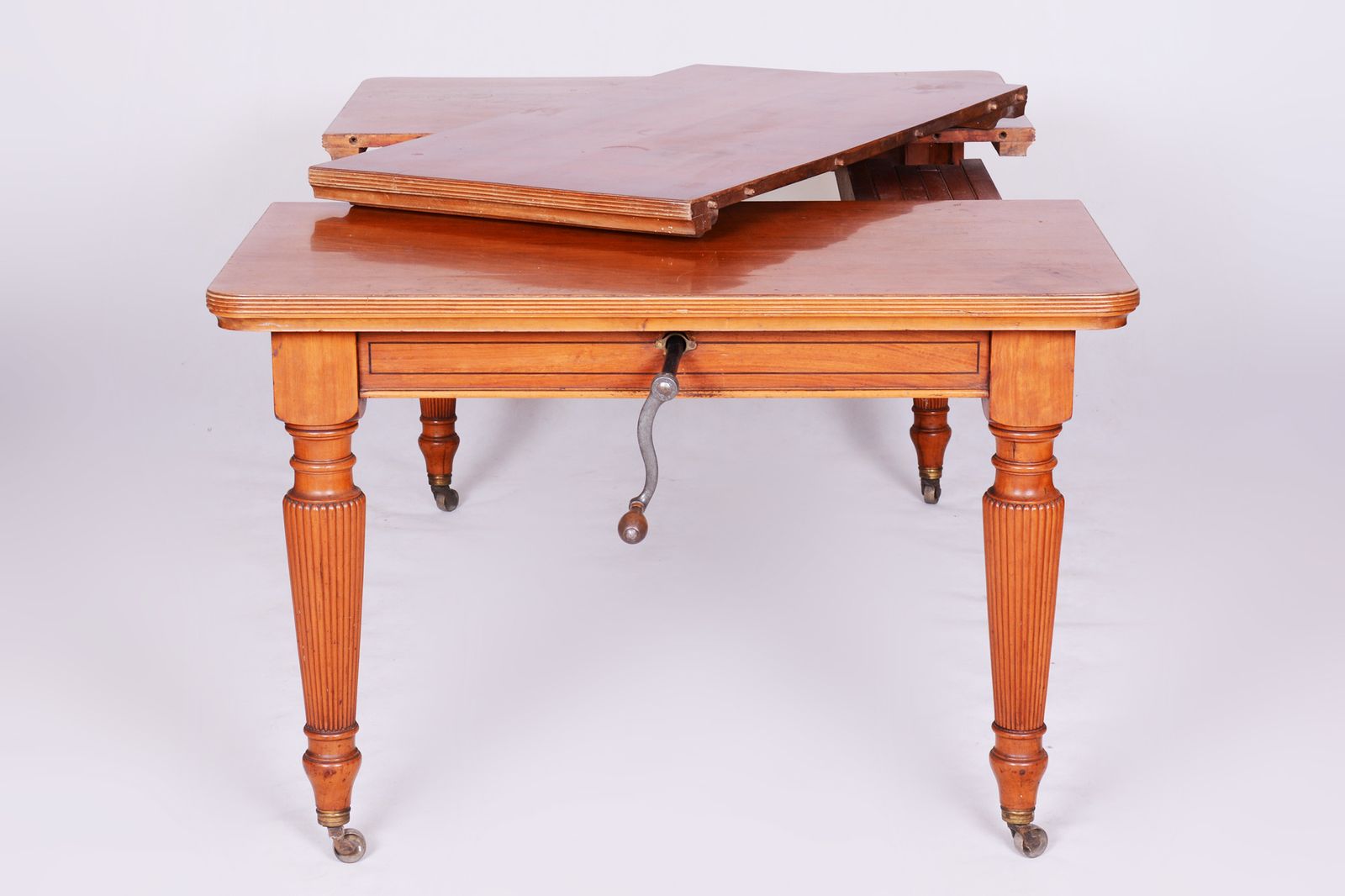 30000.0 19th Century Original British Dining Room Set With 12 Chairs, Satin Wood photo