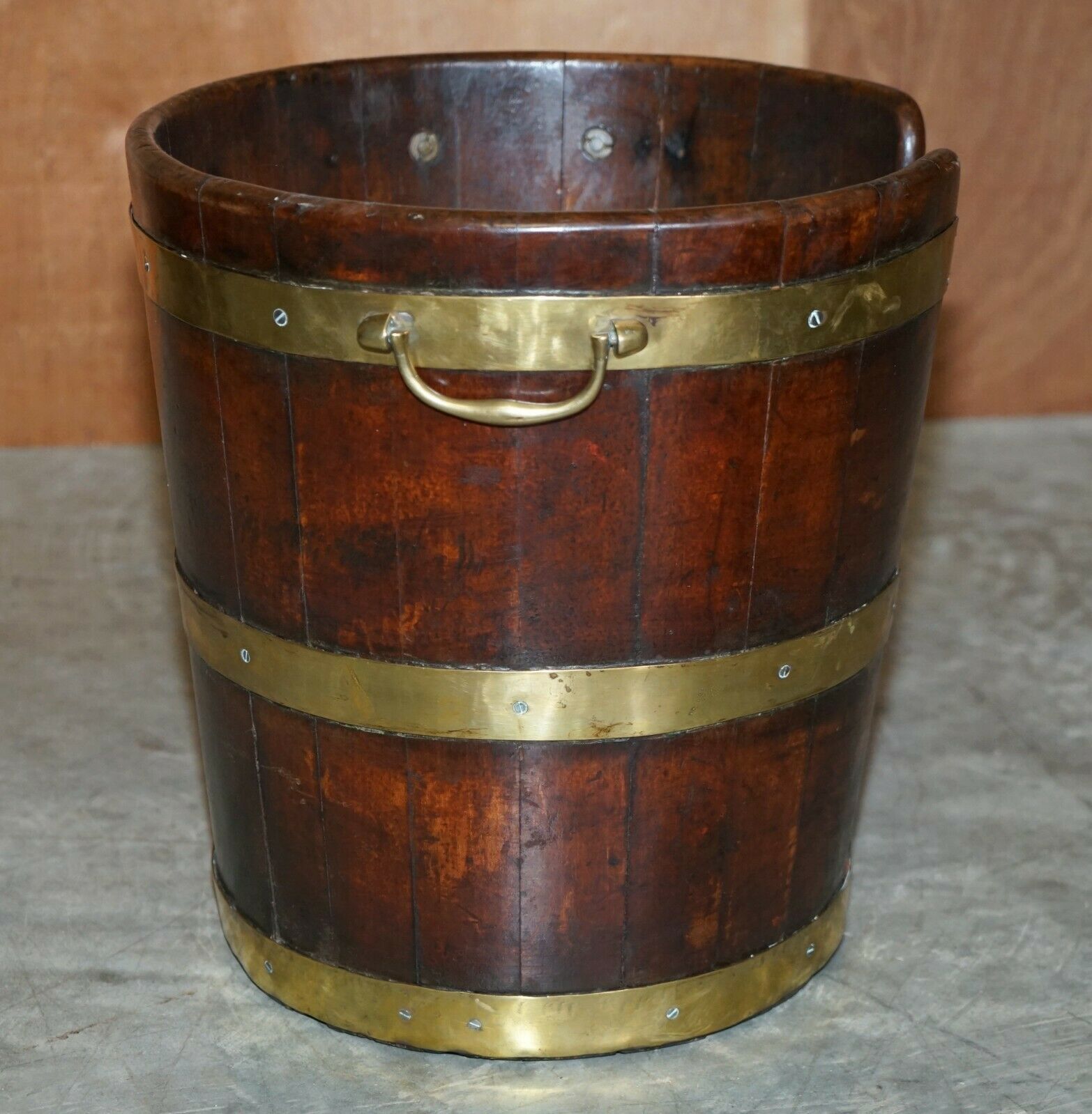 Large Pair Of George III 1760 Plate Or Peat Military Buckets Georgian photo buy
