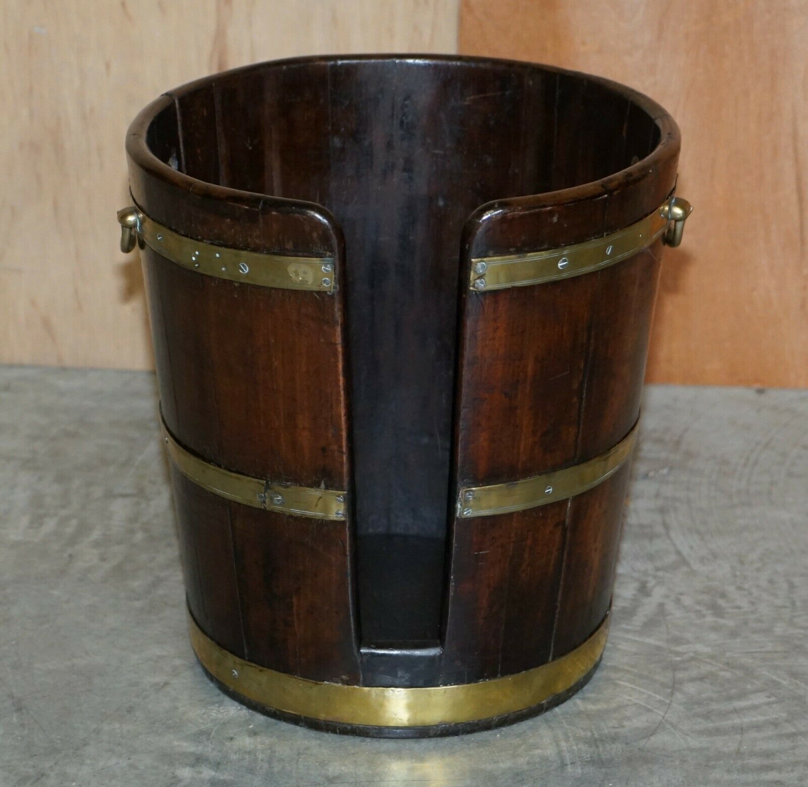 Home Decor Large Pair Of George III 1760 Plate Or Peat Military Buckets Georgian photo