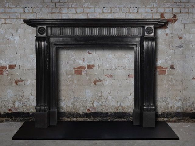 Georgian Style Black Belgian Marble Surround