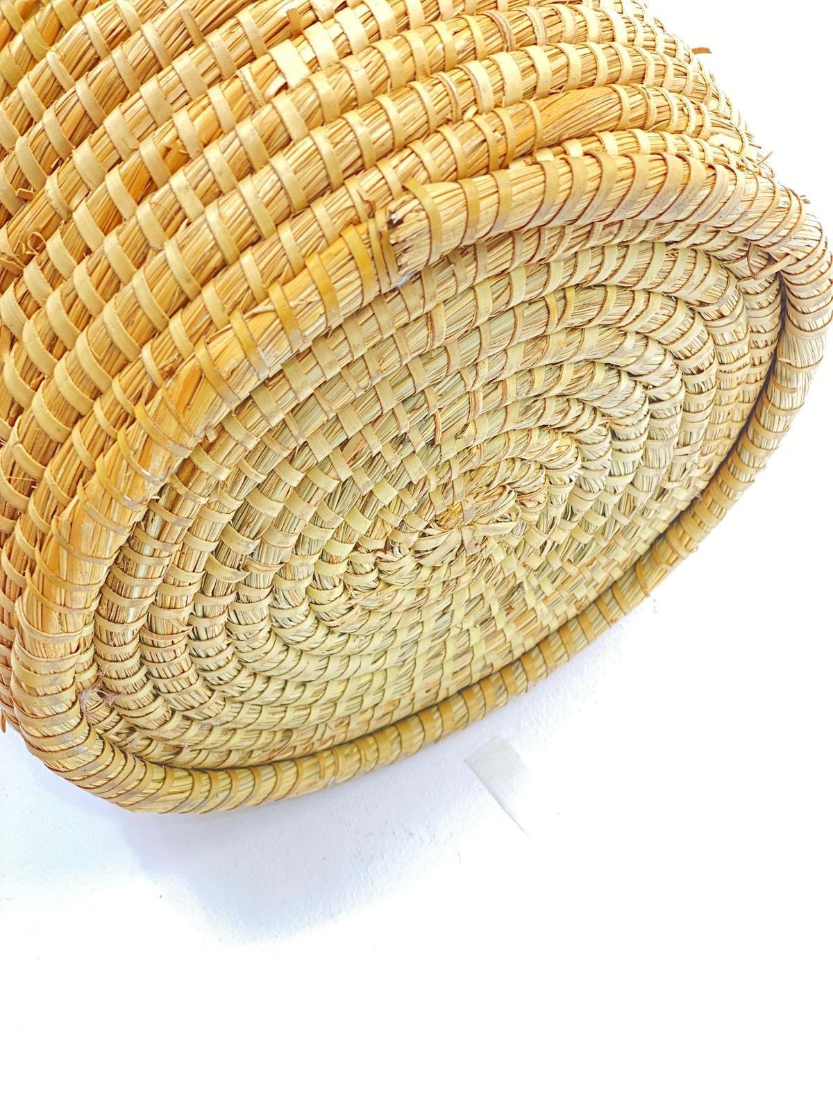 Basket In Rattan, Cooper And Brass, Italy, 1970 photo Home Decor