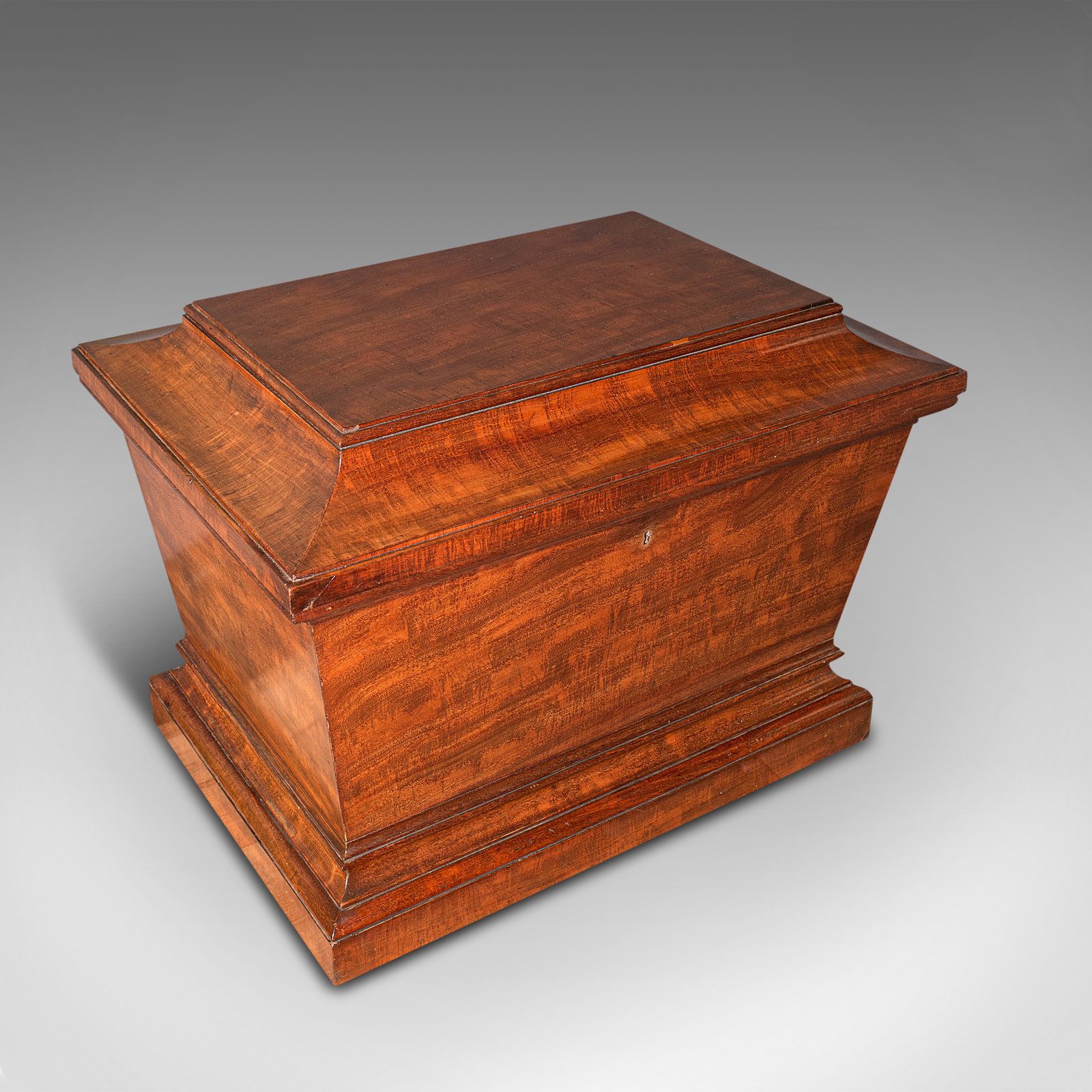 photo furniture Large Antique Sarcophagus Cellarette, English, Mahogany, Wine Cooler, Regency