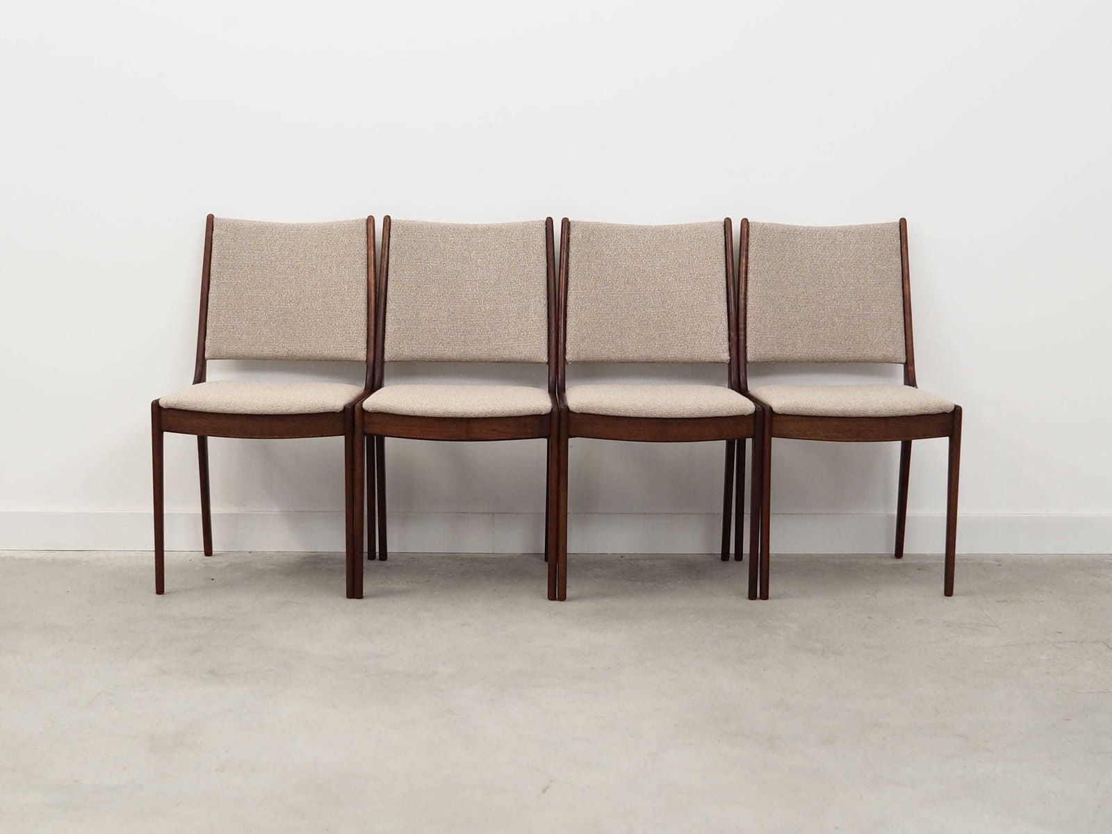 Set Of Four Teak Chairs, Danish Design, 1970s, Designer: Johannes Andersen photo furniture