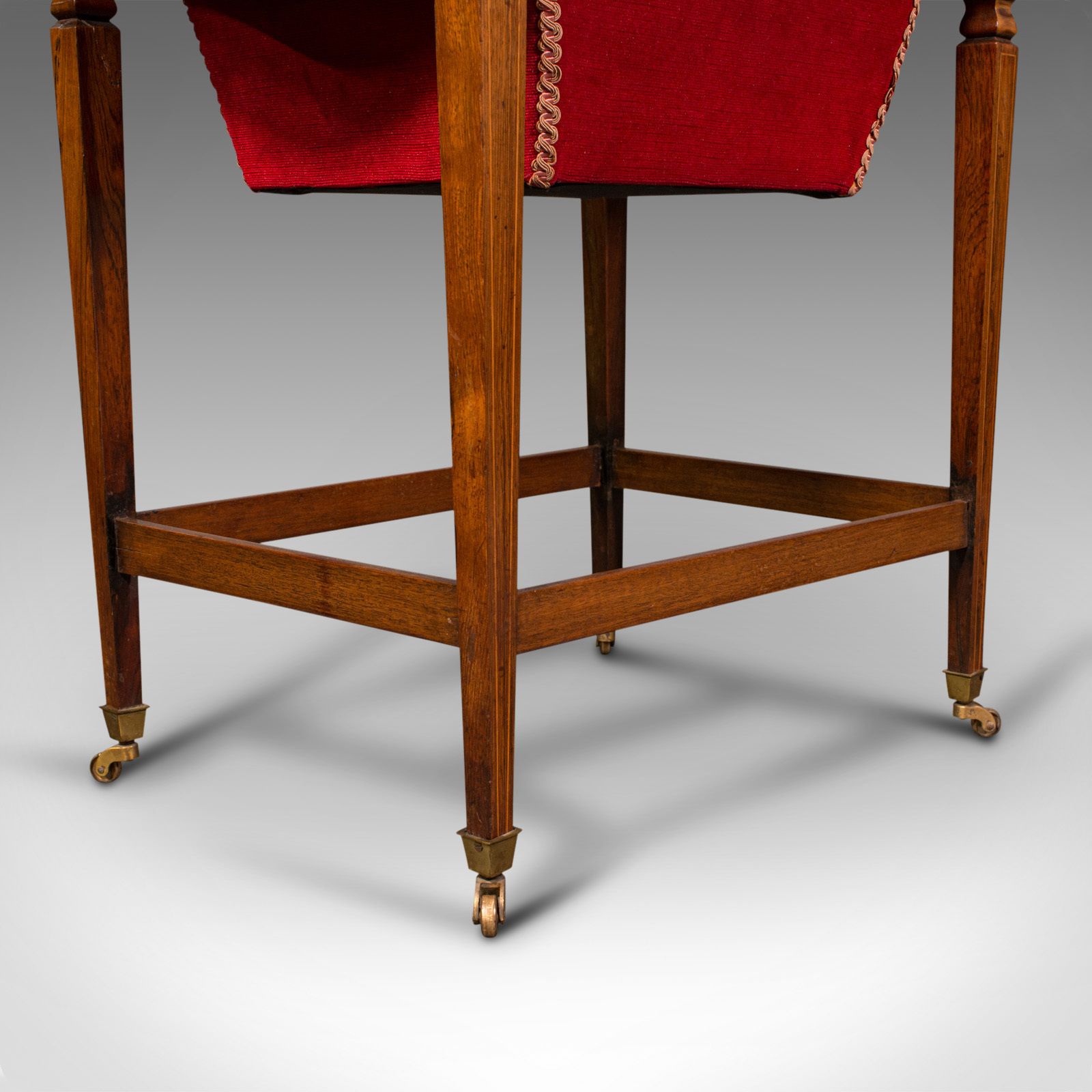 Furniture Antique Drop Leaf Sewing Table, English, Rosewood, Side, Lamp, Regency, C.1820 photo