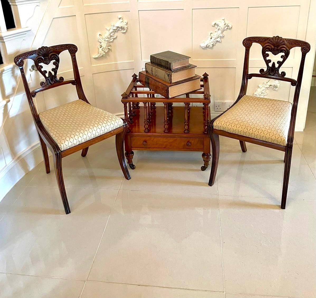 Quality Antique Victorian Figured Walnut Canterbury photo furniture