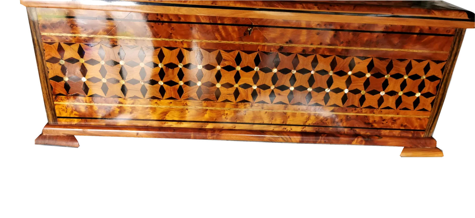 Unique Large Jewellery Box. Inlaid With Silver And Mother Of Pearl. photo buy