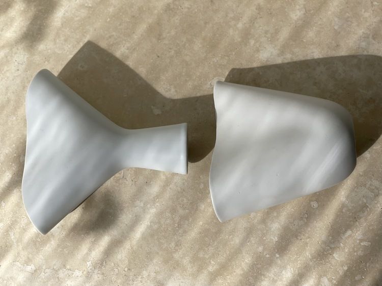 Stig Lindberg 'Veckla' Set Of Ceramic Vases By Gustavsberg. 1950s. photo vinterior