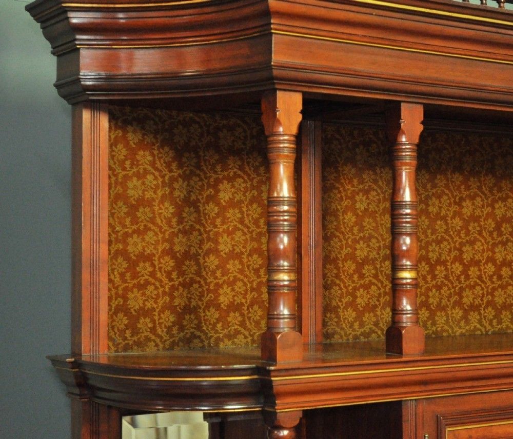 480.0 Large Antique Walnut Aesthetic Sideboard Dresser, Manner Of Lambs Of Manchester photo