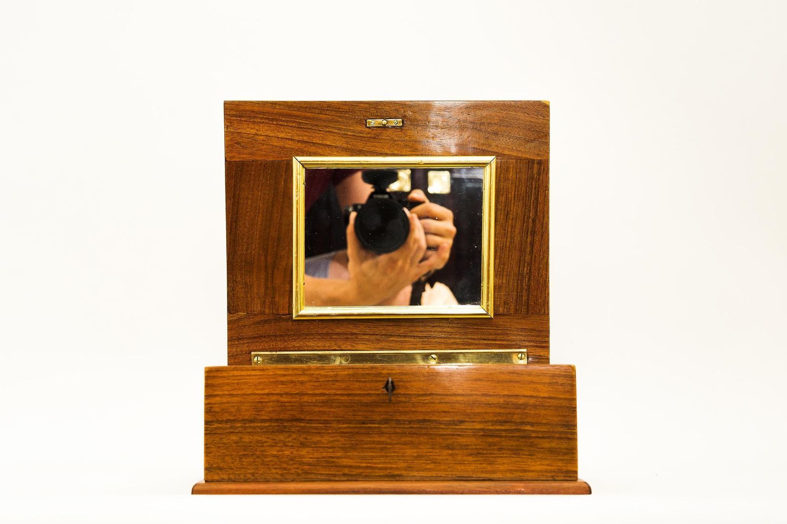 Jewelry Box Circa 1950s, Brass photo for sale