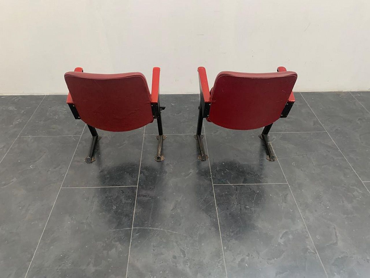 Pair Of Cinema Armchairs By Rima 70s photo vintage