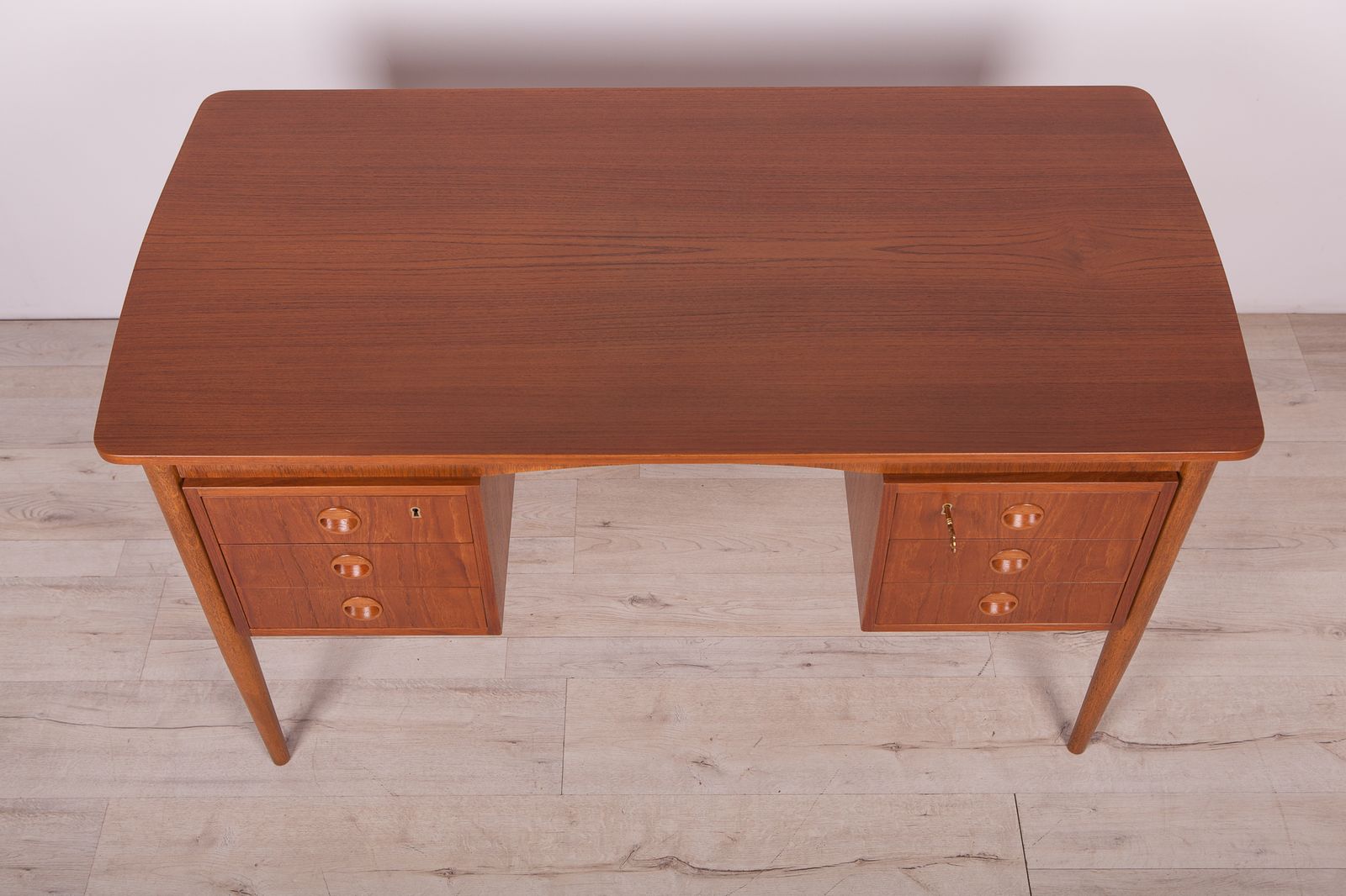 photo for sale Mid Century Freestanding Teak Desk, 1960s
