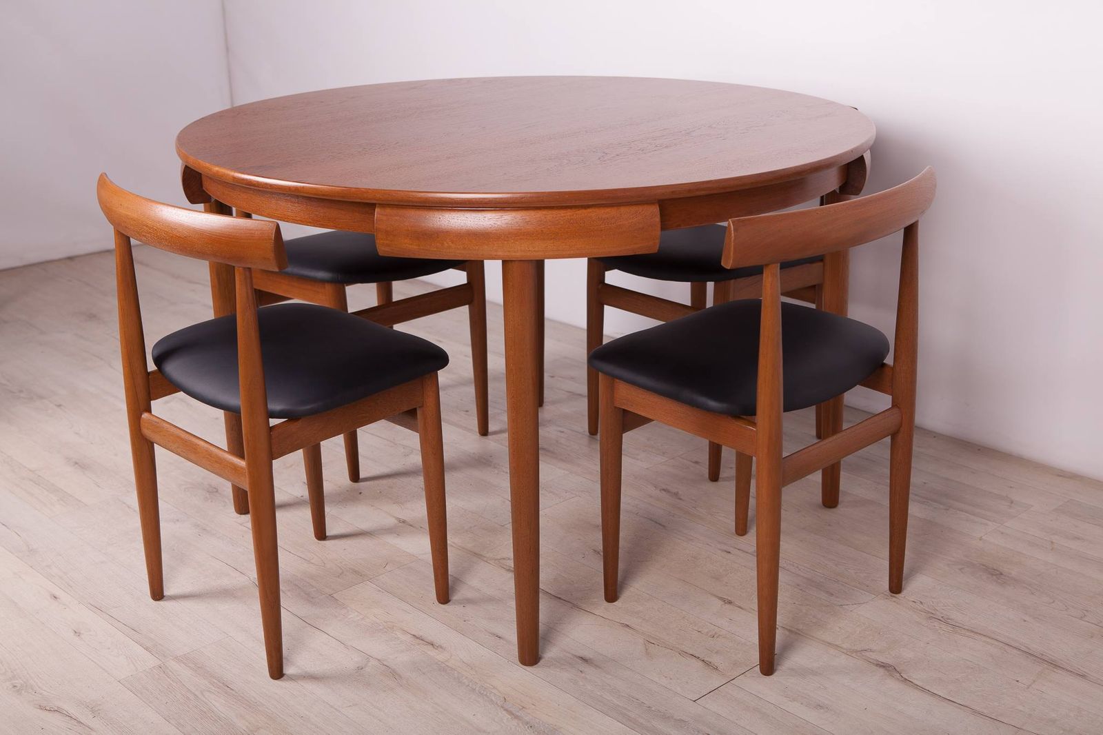 3350.0 Mid Century Teak Dining Table & Chairs By Hans Olsen For Frem Røjle, 1960s, Set Of 5 photo