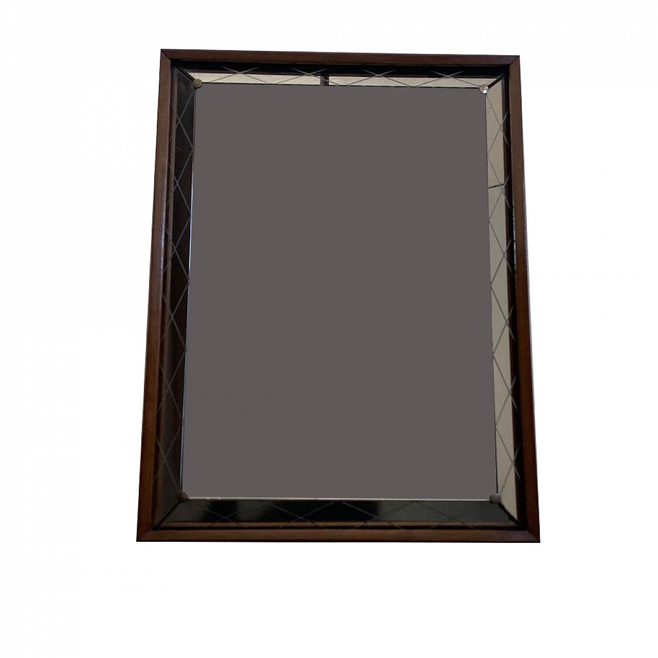Art Deco Mirror With Raised And Engraved Edge, 1930s photo furniture