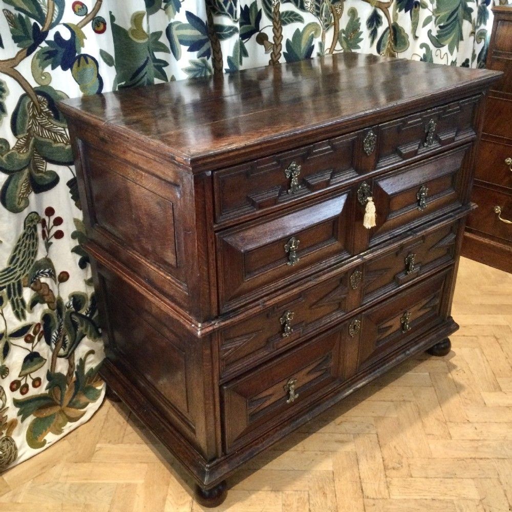 Furniture 17th Century Chest Of Drawers, 1700s photo