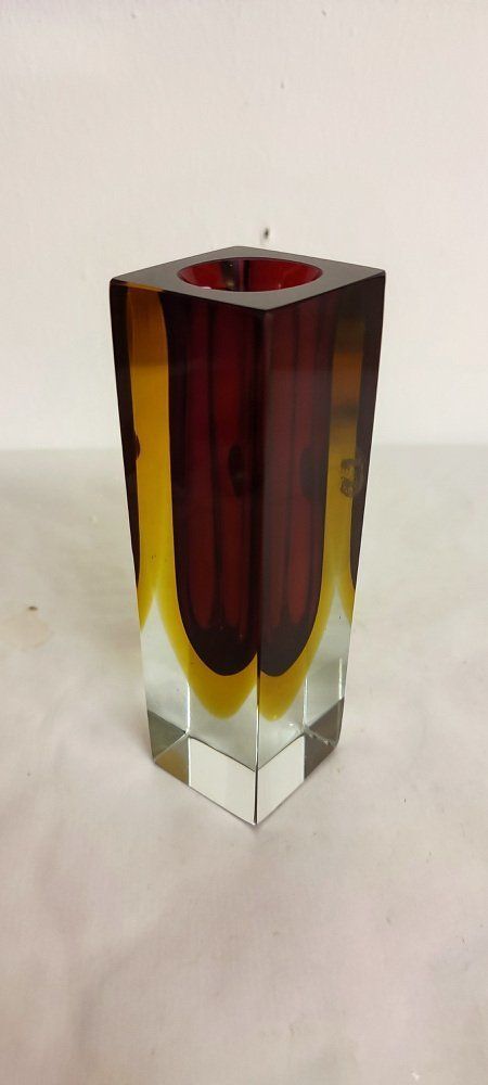 Murano Sommerso Glass Vase, Italy, 1970s