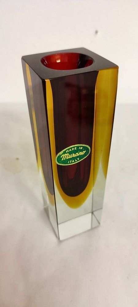 Murano Sommerso Glass Vase, Italy, 1970s photo furniture