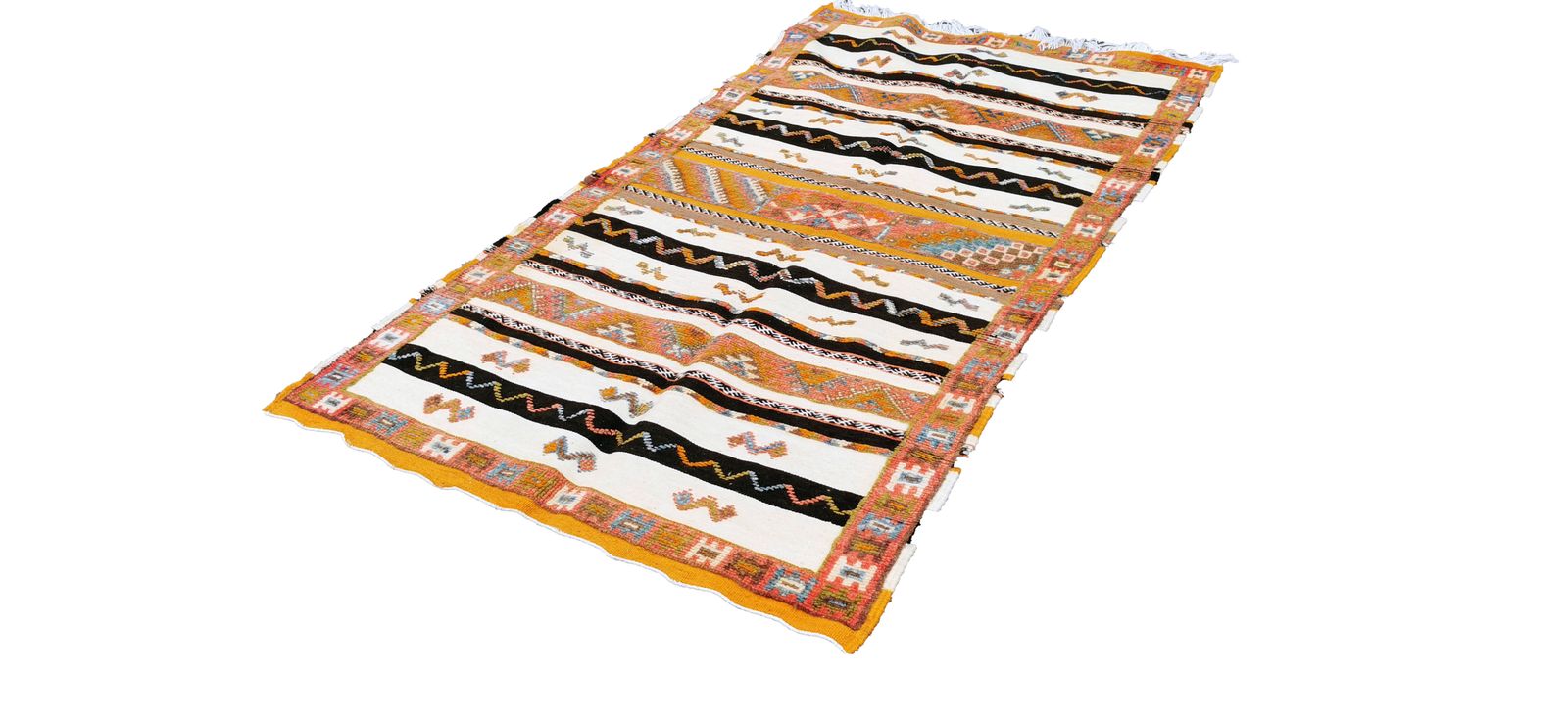 Traditional Moroccan Berber Rug Camel Wool Carpet 6.5×3.9 Ft photo furniture