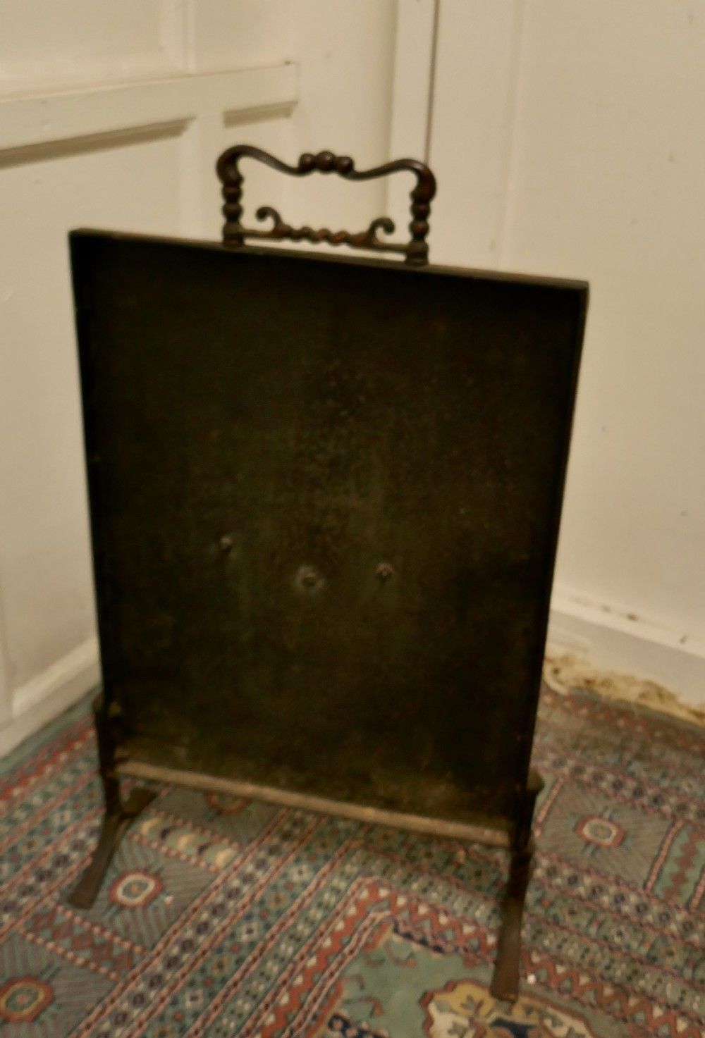 Arts And Crafts Decorative Copper Finish Fire Screen photo 354.0