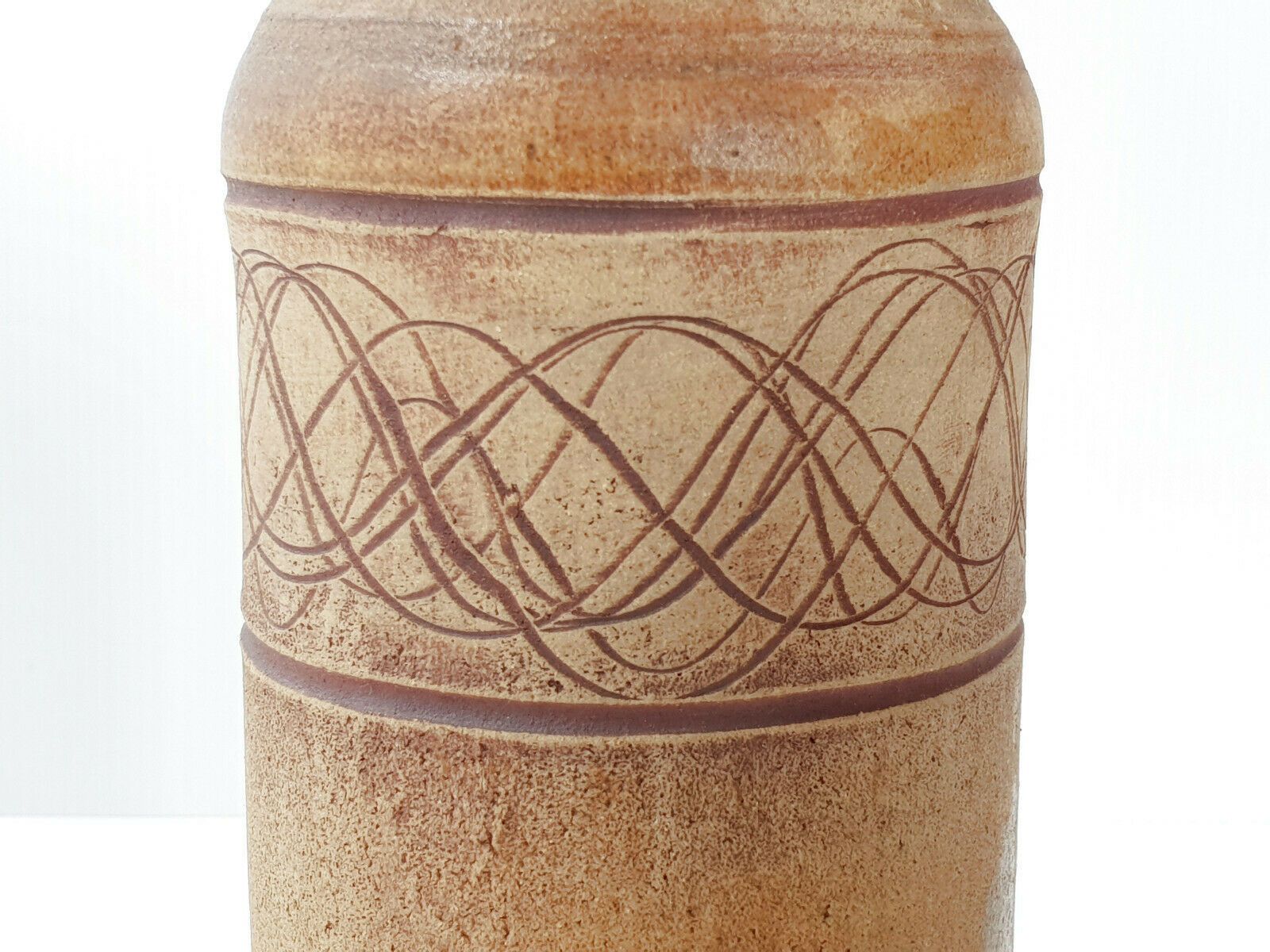 Vintage 1970 Ceramic Stoneware Vase By Vladimir Kravjansky 70s 1970s photo furniture