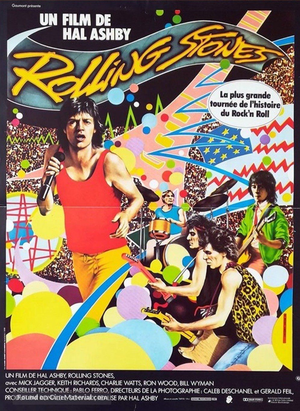 Rolling Stones   Let's Spend The Night Together (French) Original Vintage Poster