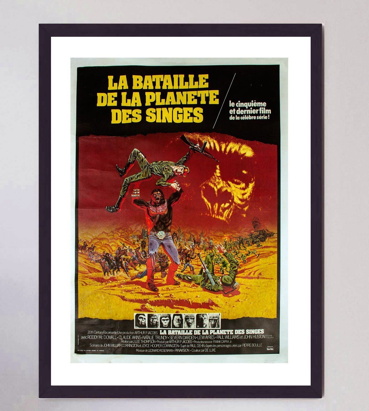 Battle For The Planet Of The Apes (French) Original Vintage Poster photo furniture