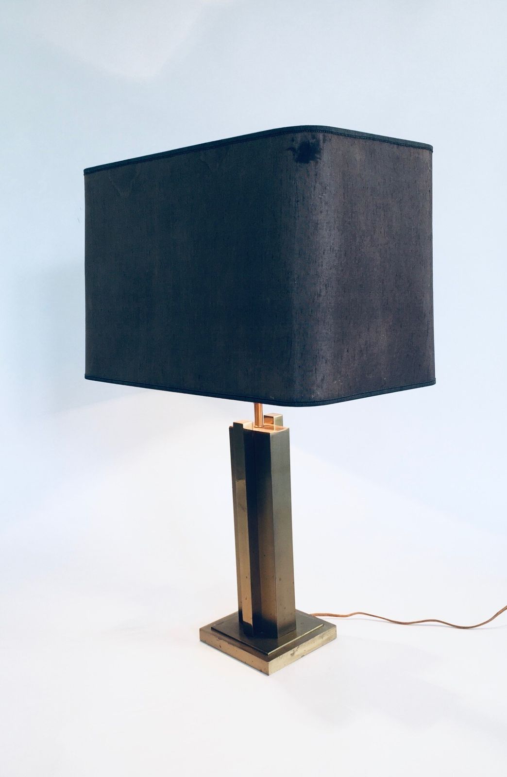Vintage Hollywood Regency Stijl Messing Tafellamp, Jaren 1970 photo Verlichting