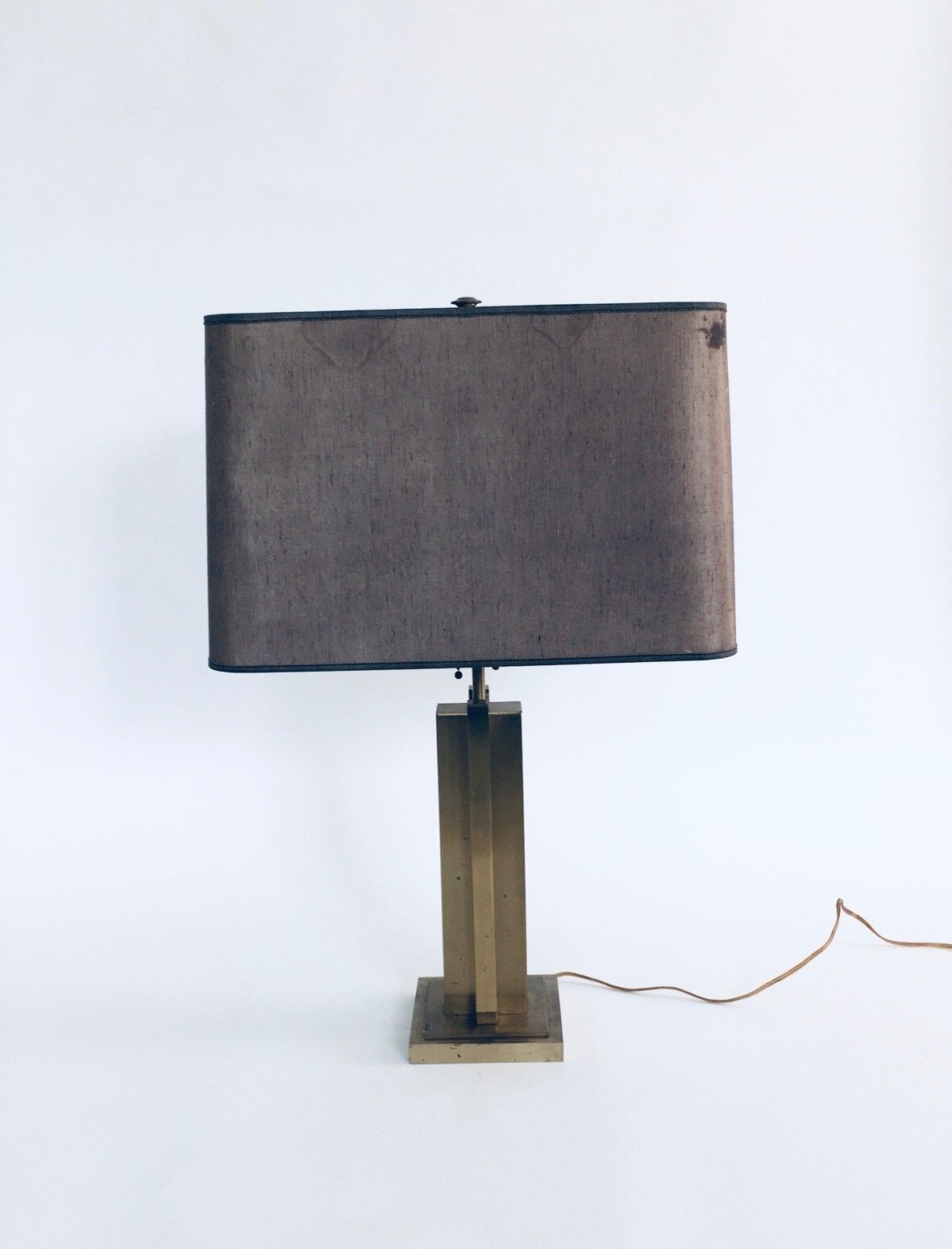 Vintage Hollywood Regency Stijl Messing Tafellamp, Jaren 1970 photo buy
