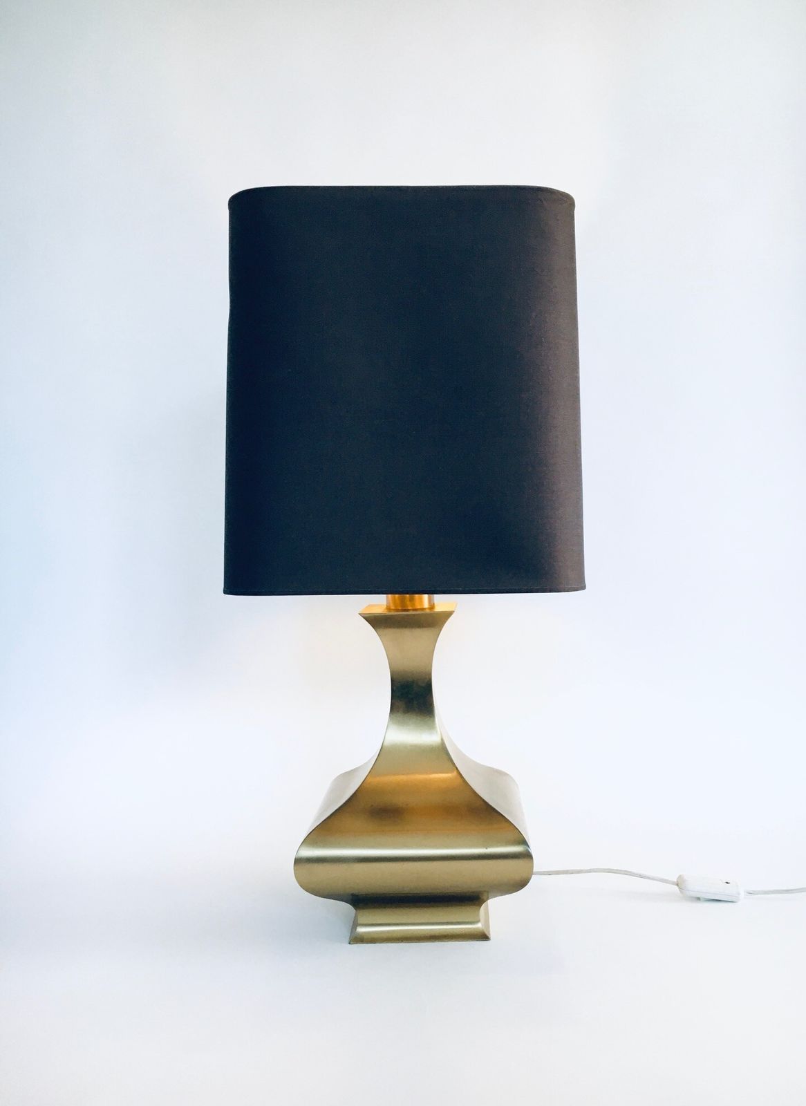 1970's Design Hollywood Regency Style Brass Table Lamp photo furniture