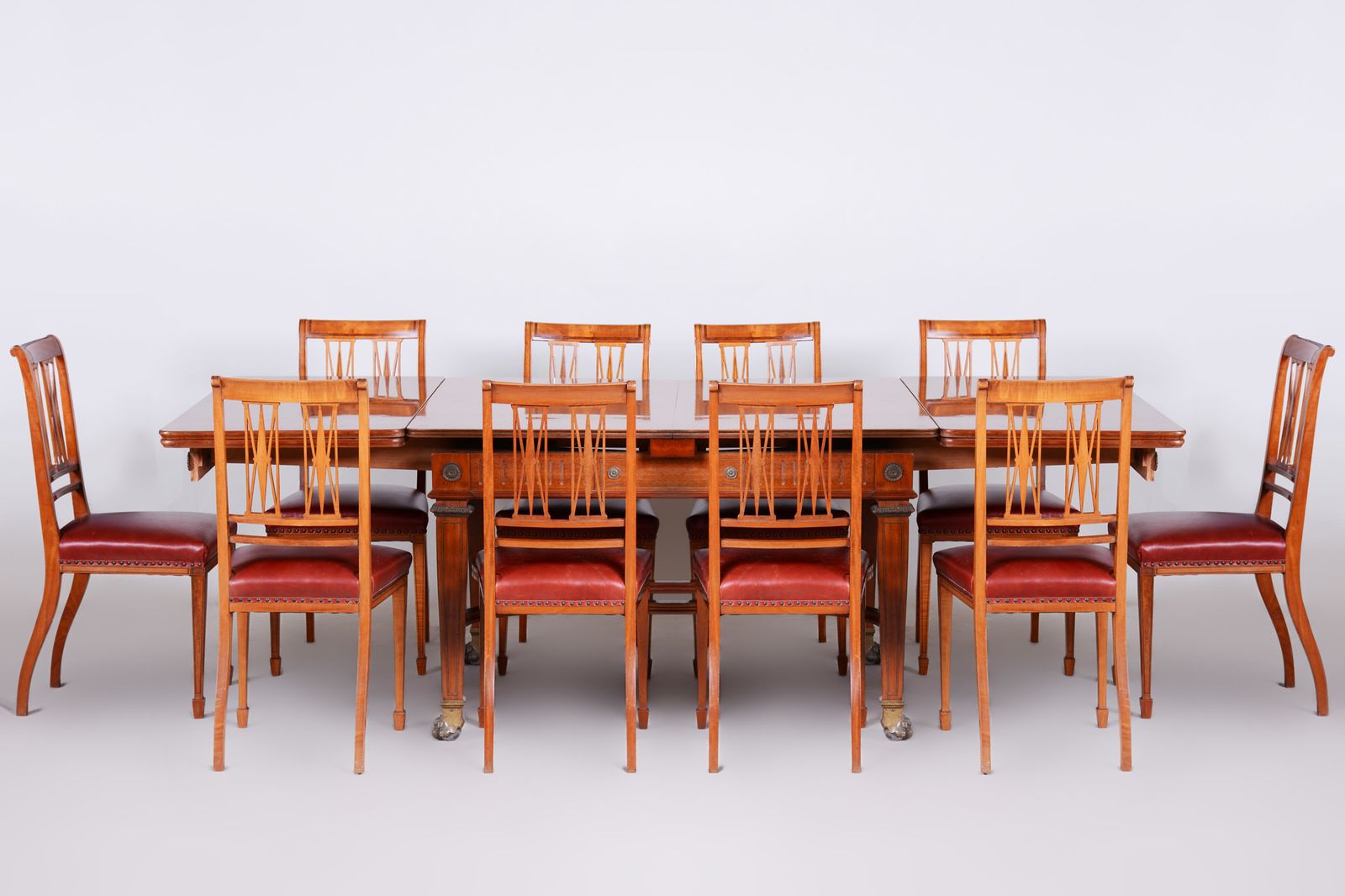 19th Century Extendable Table, Made In France, Fully Restored Mahogany. Empire photo for sale