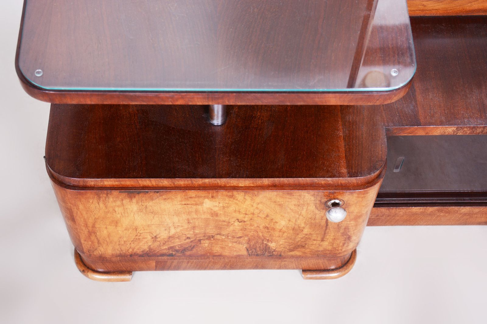 Walnut Art Deco Dressing Mirror From Czechoslovakia, Period 1920s photo Furniture