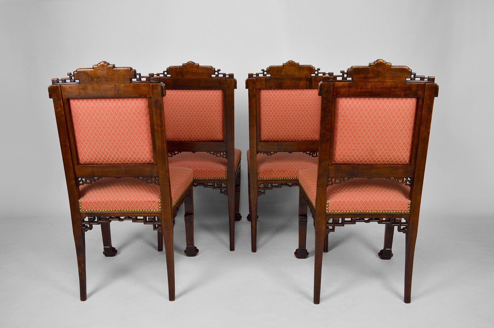 Japanese Style Chairs Attributed To Gabriel Viardot, France, Circa 1880, Set Of 4 photo 3500.0