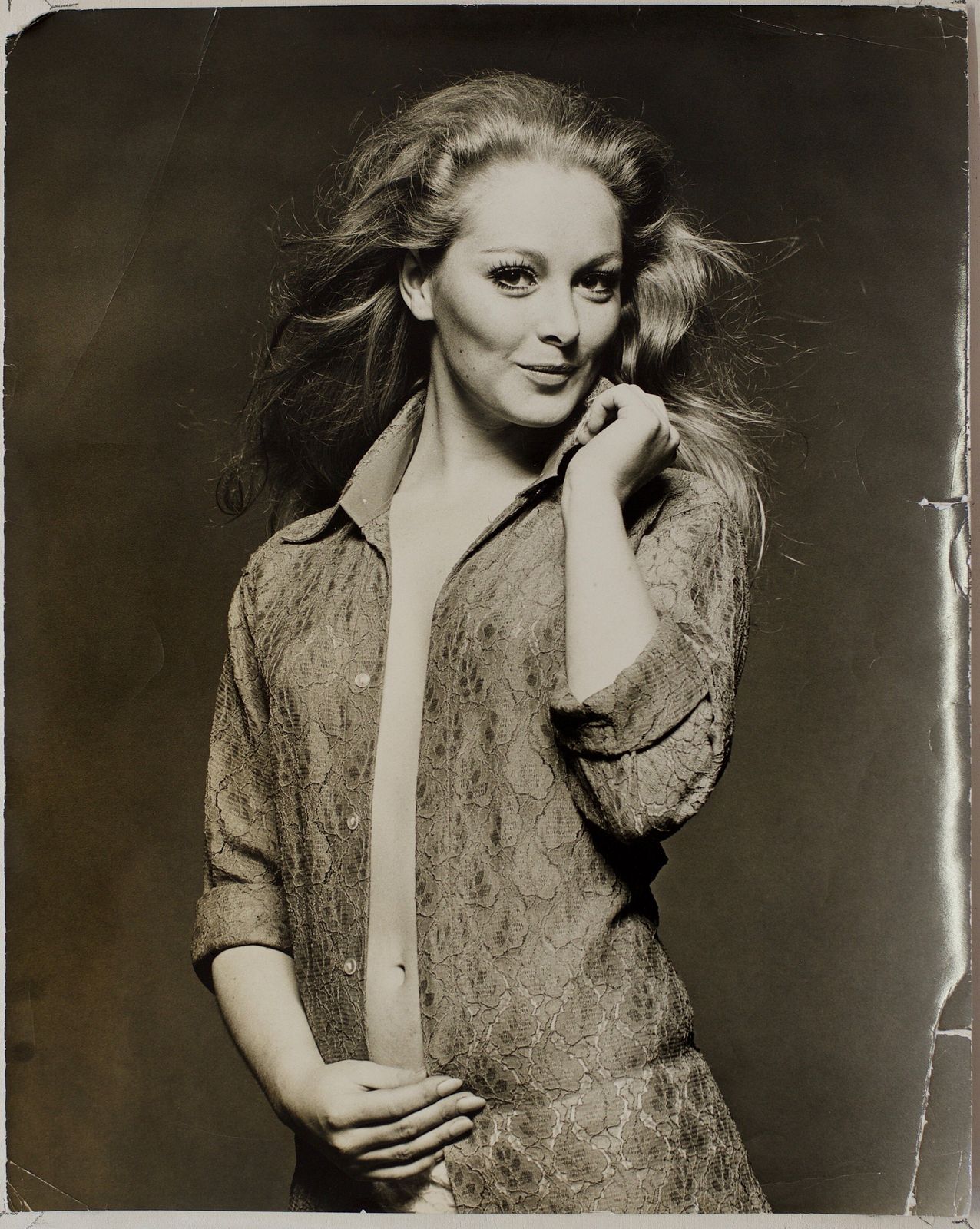 Jenny Hanley   Modelling   Original Silver Gelatin Print/Photo   By David Magnus   C.1970