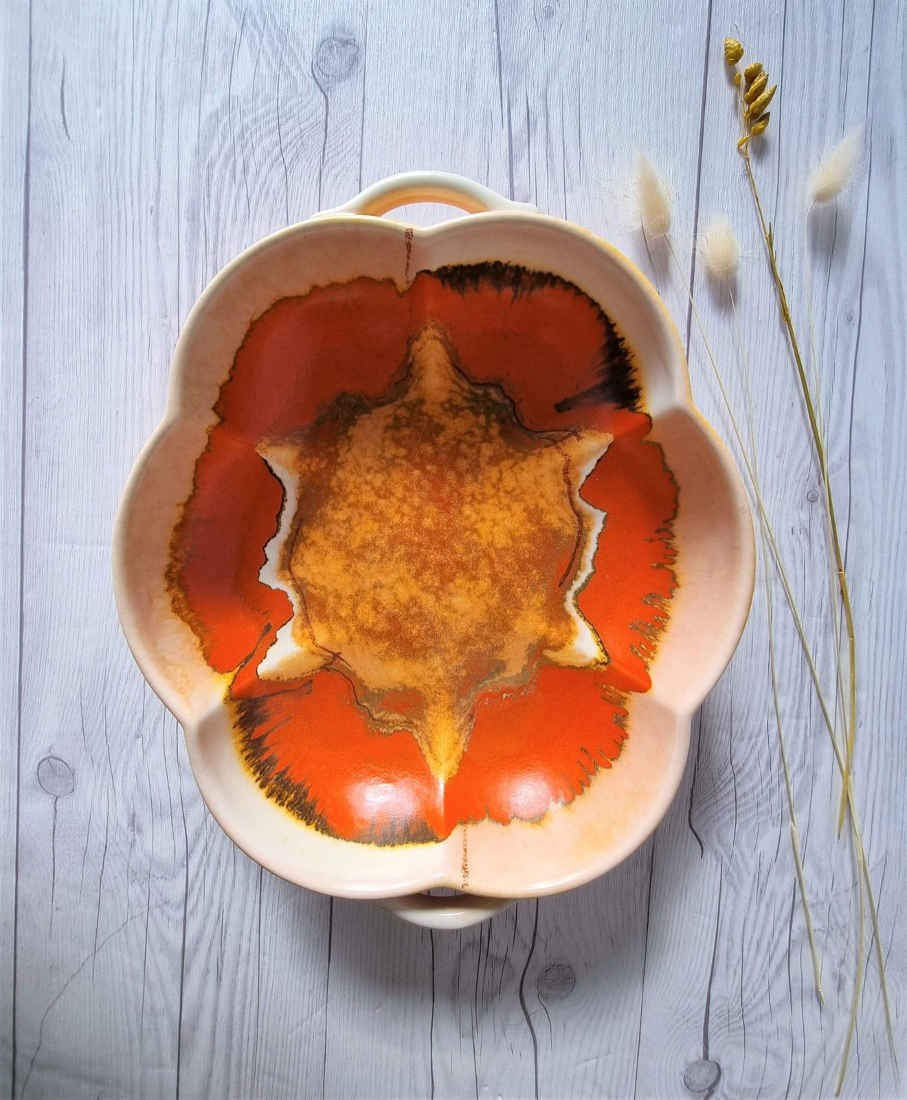 photo furniture 1930s Carstens Uffrecht, Art Deco Bauhaus Stylised Flow Glaze Dish Att. Hildegard Delius, Rare Regular Price£88.00